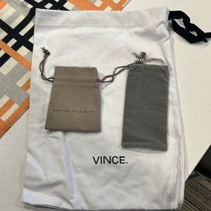 Vince Dust Bag, David Yurman Jewelry Pouch, Michele Jewelry Pouch